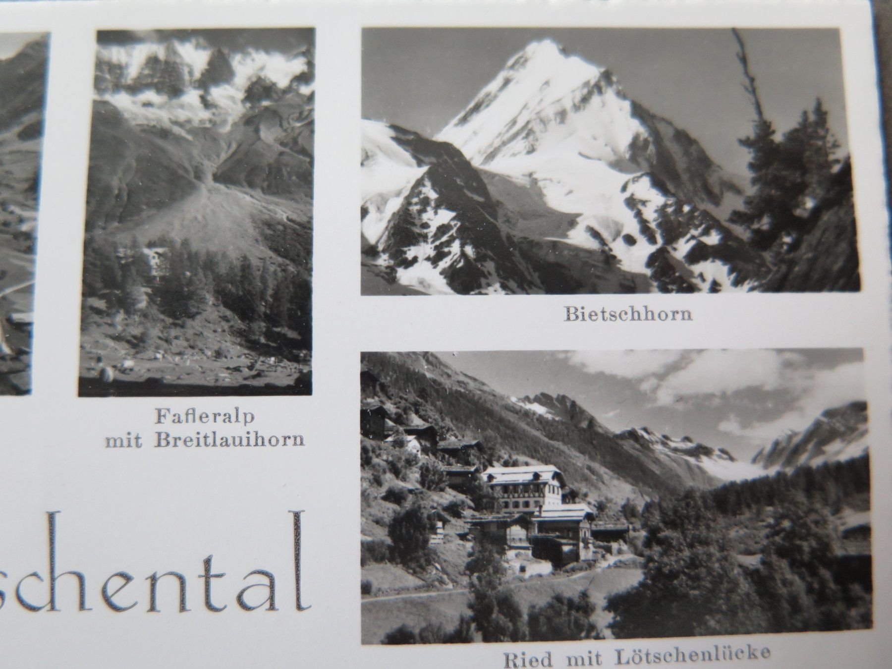 Cartoline postali: LÖTSCHENTAL - 9-BILDRIGE AK – Usato da Wittenbach venduto da lipasal 2