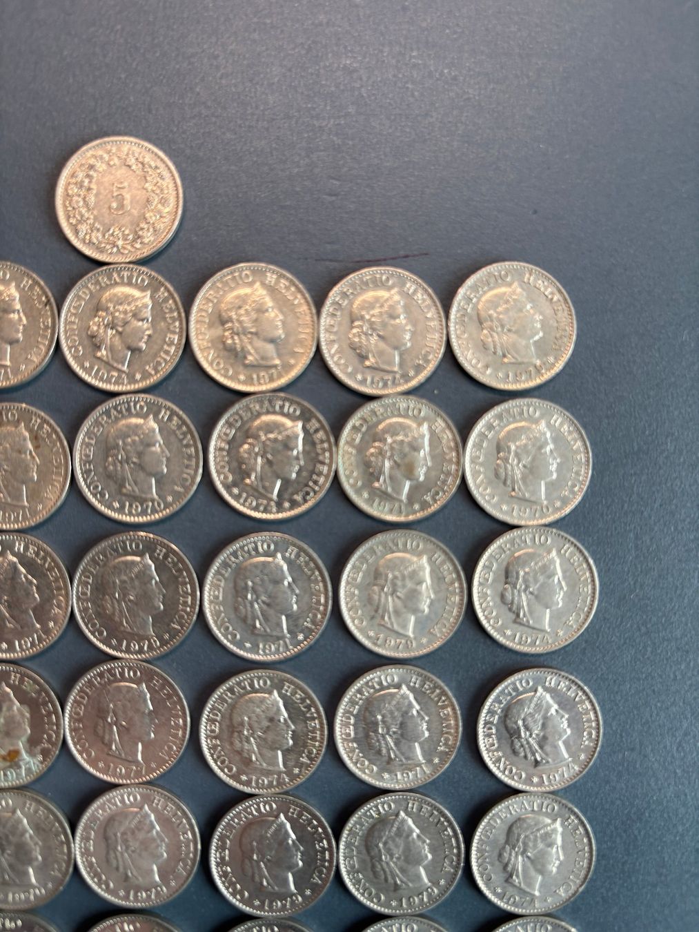 Tutti le monete: 5 Rappen 1971–1980 – Usato da Wilen b. Wil venduto da Roekk 3