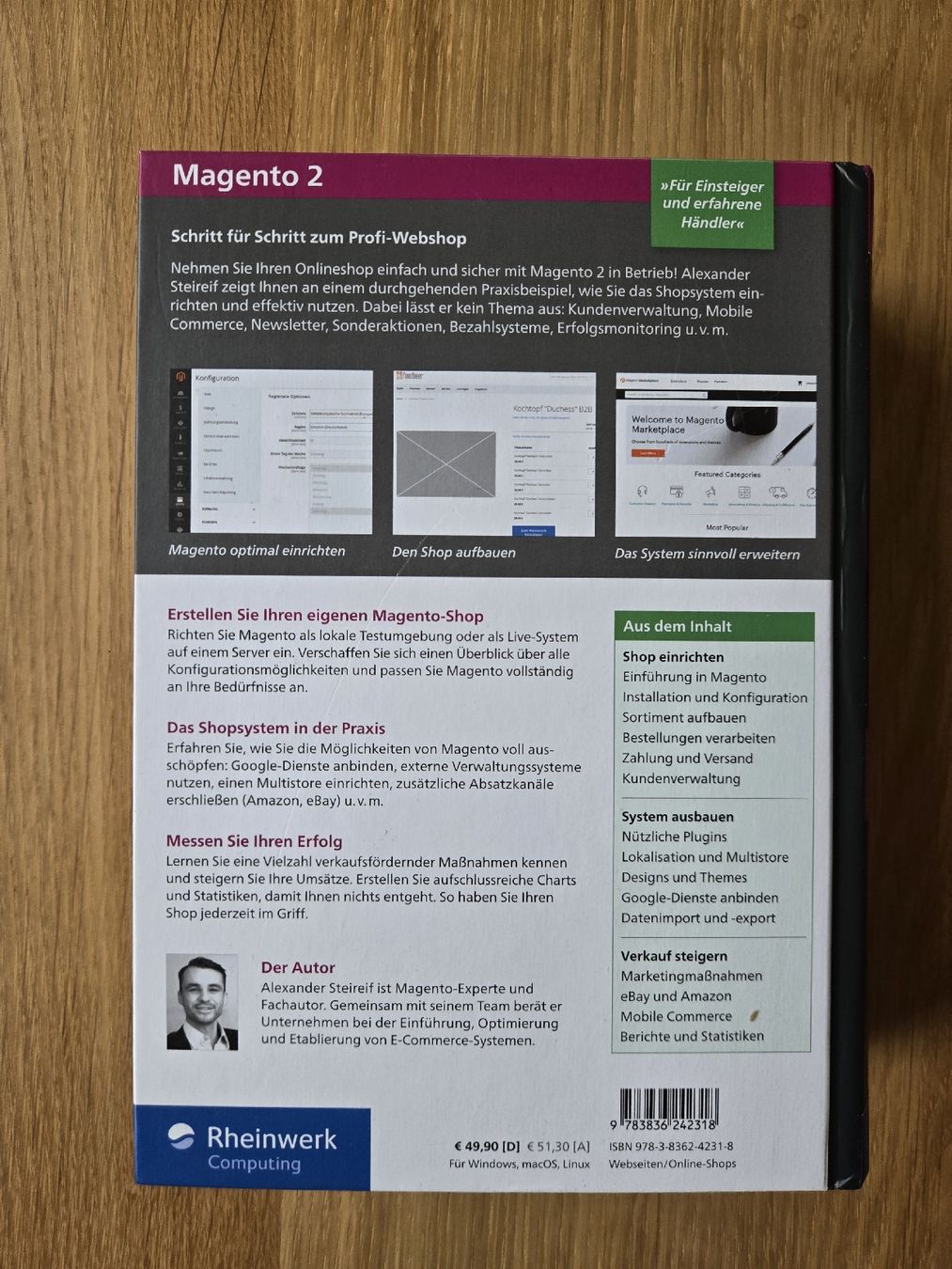 Libri: Magento 2 - Das umfassende Handbuch - neu – Nuovo e nell'imballaggio originale da Unterterzen venduto da elebo 1