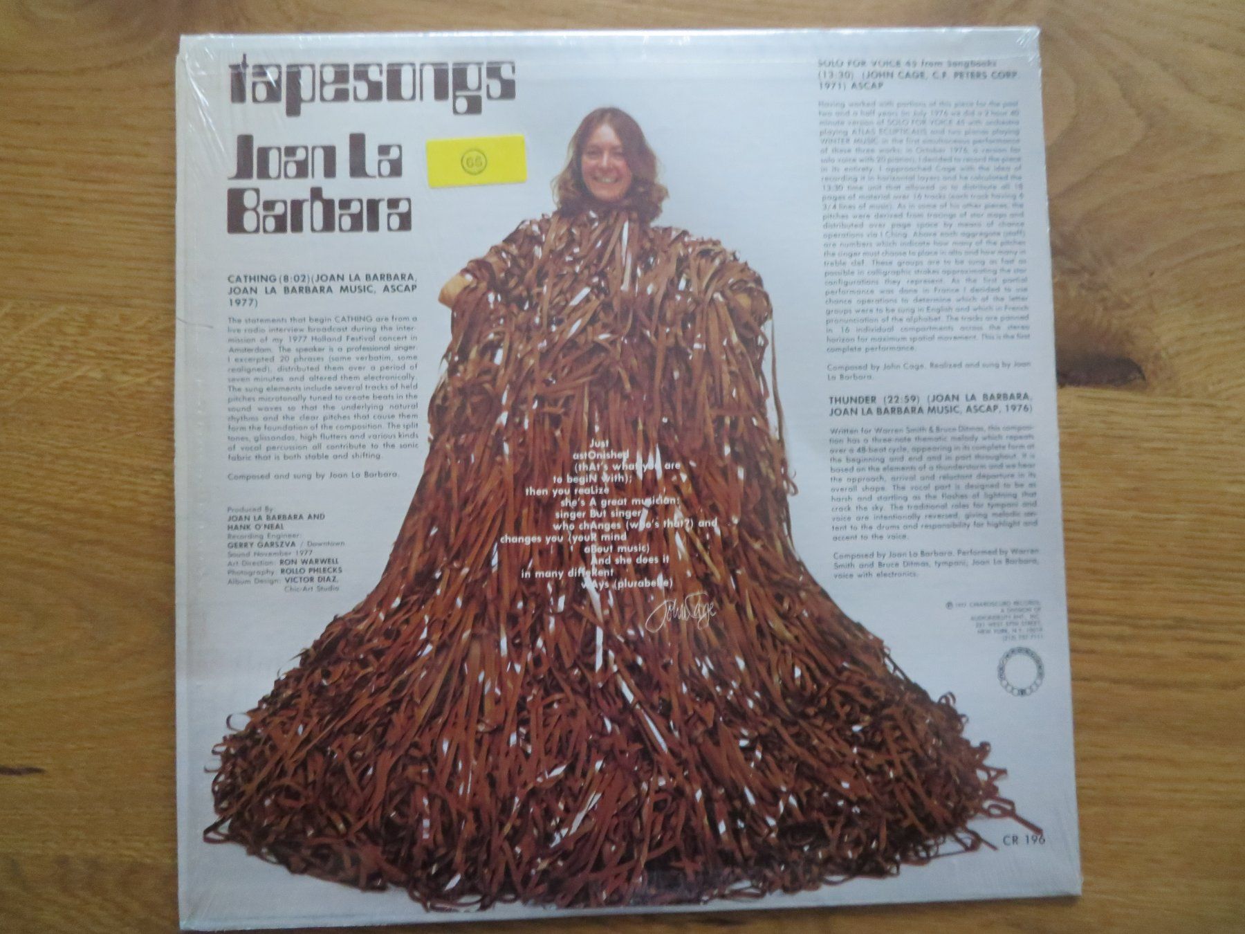 Schallplatten: JOAN LA BARBARA TAPESONGS – Neu (gemäss Beschreibung) aus Zürich von max_cp5f 1