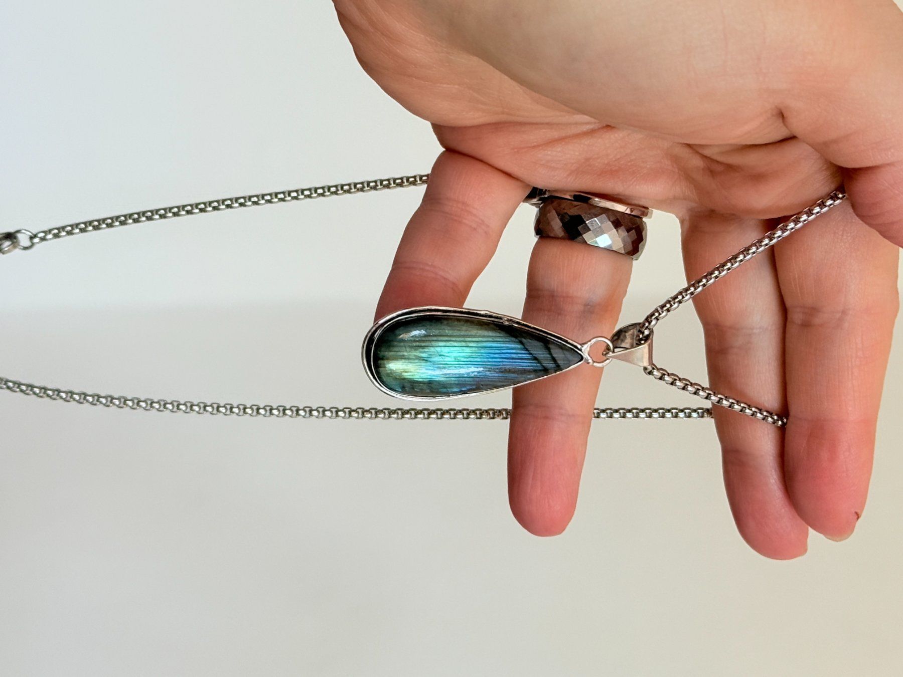 Catenine: Collier Labradorite - Été étincelant! – Nuovo e nell'imballaggio originale da Genève venduto da AWWA 8