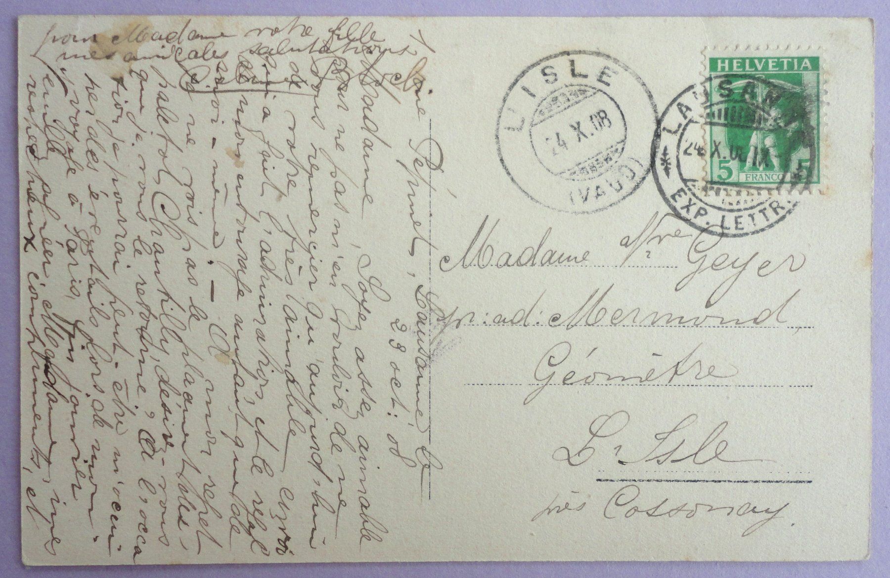 Cartes postales: Lausanne - La Cathédrale – Défectueux à Fétigny par Billy2miny 1