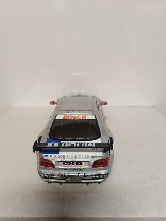 Miniature Maisto Mercedes CLK DTM 2000 Jager, échelle 1/18, Grise, état Neuf