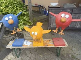 Deko Vögel aus Pappe