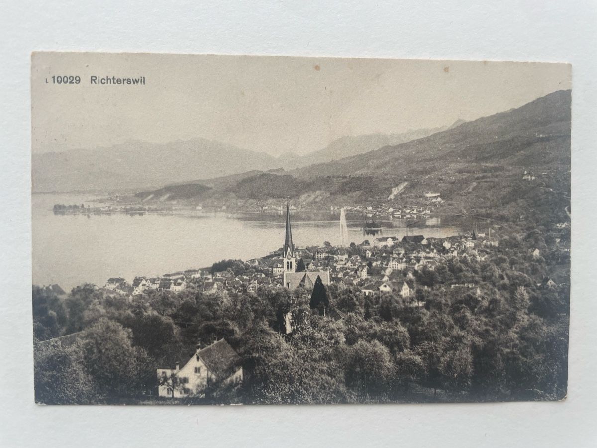 Cartoline postali: AK Richterswil KT ZH 1915 – Usato da Meierskappel venduto da Hala03