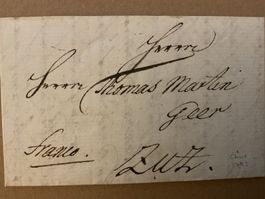 1793 Faltbrief mit Inhalt Chur - Zuz, Franco und Siegel