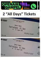 Openair Gampel 2x Festivalpass ''All Days'' 19.-23.08.2026