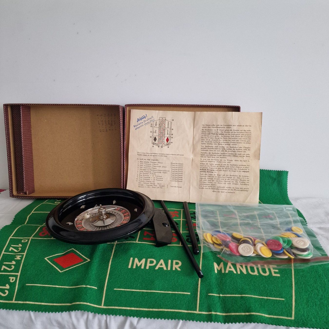 Giochi: Vintage-Roulette-Set mit Zubehör – Usato da Birr venduto da sen_8djr 1