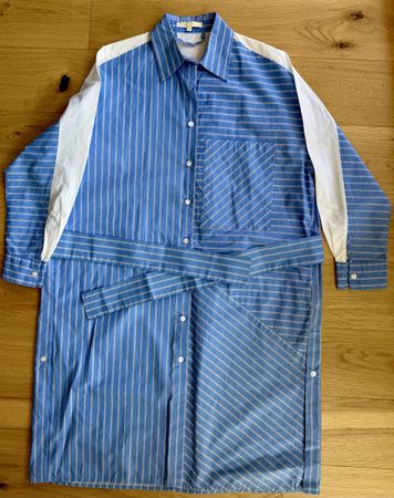 Maje Hemdblusenkleid Gr. 34,100% Baumwolle, Top Zustand