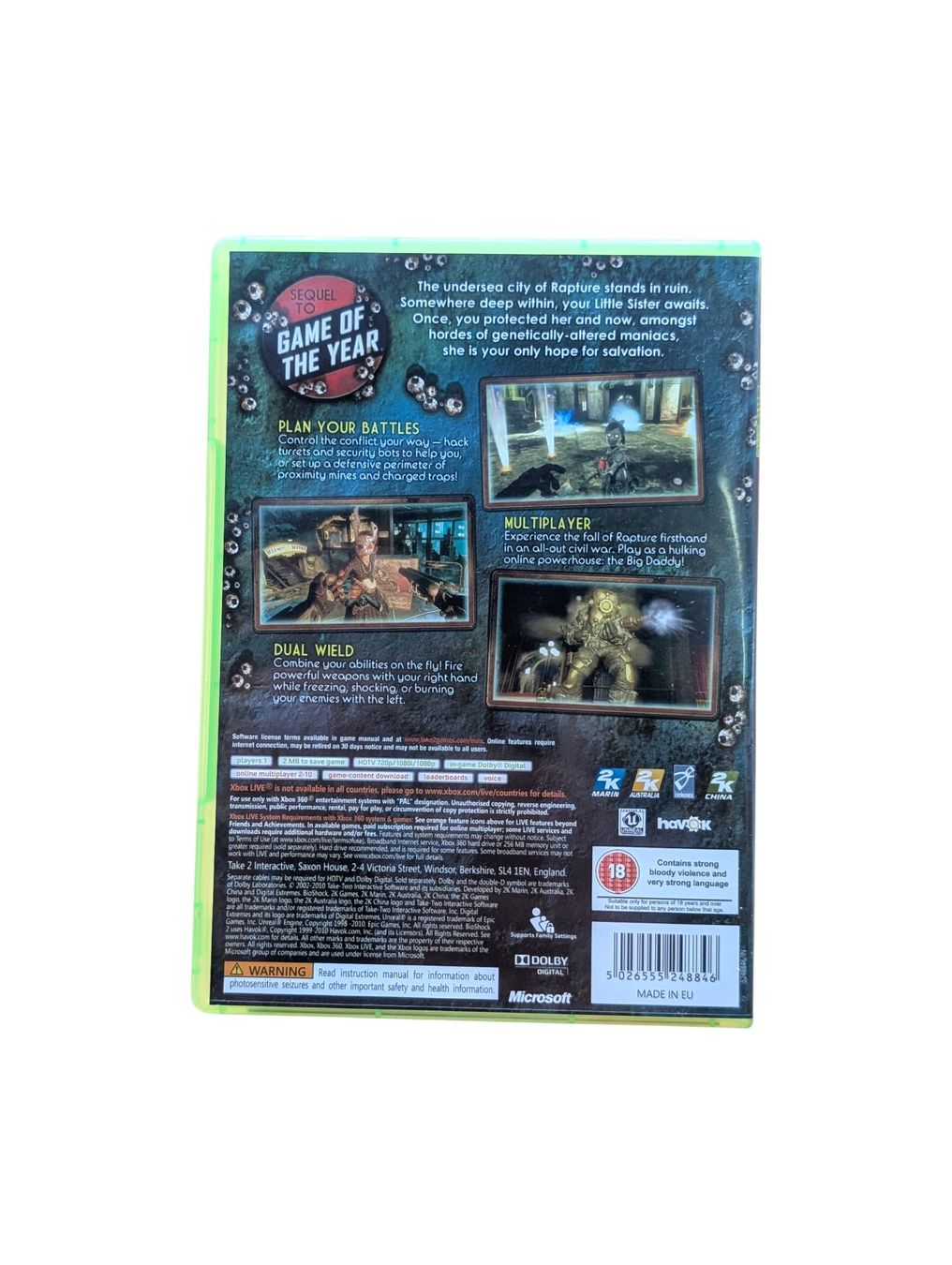 Microsoft Jeux: Bioshock 2 Xbox 360 – D'occasion à Domat/Ems par IsseldorsShop 1