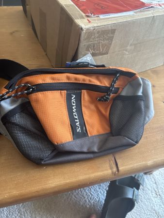 Sac banane Salomon orange gris homme femme occasion