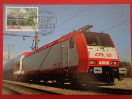 Maximumkarte MK Luxembourg 2006, Eisenbahn