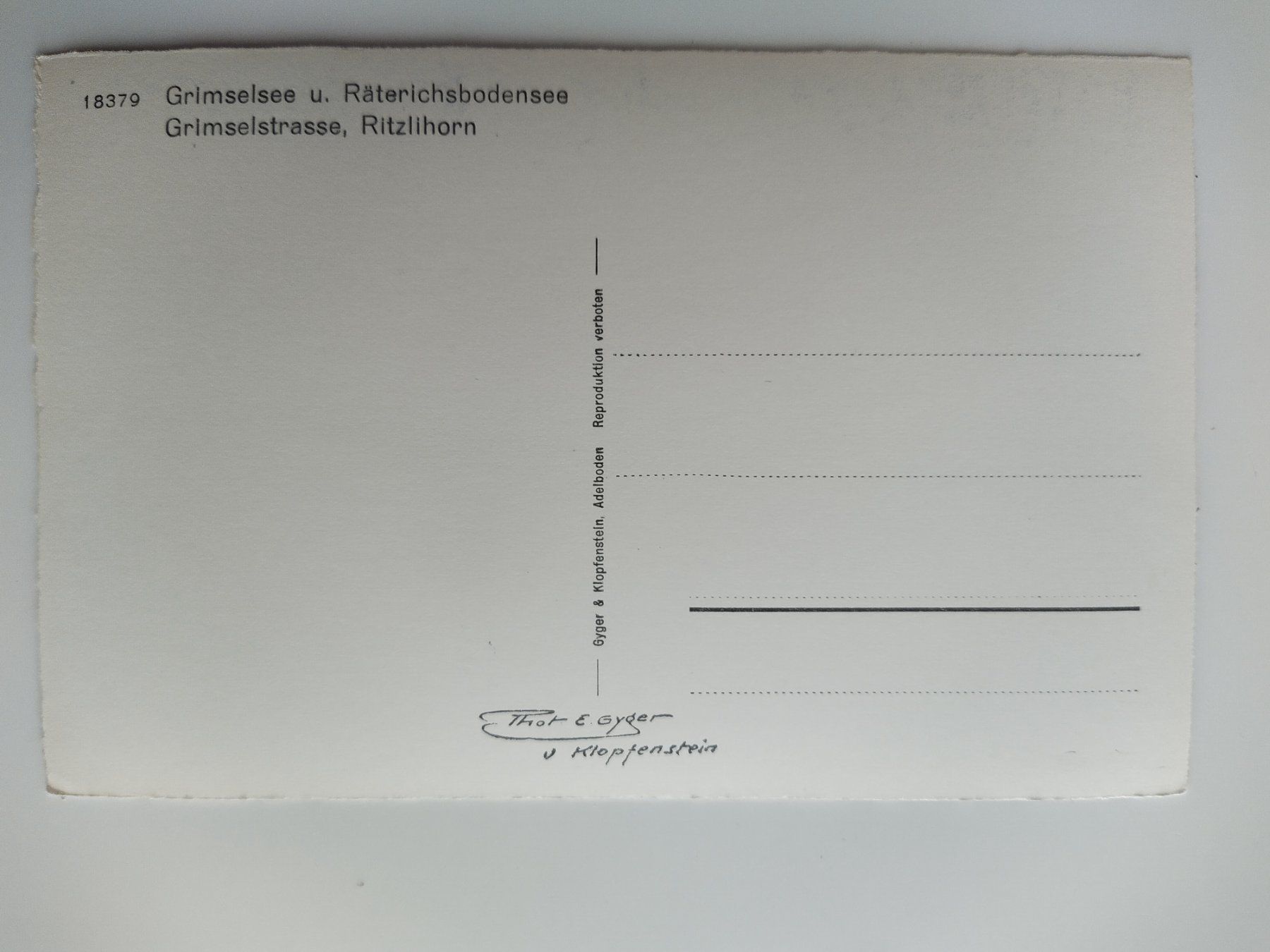 Cartoline postali: Grimselsee, Raeterichsbodensee offener Postautocar, Saurer? – Usato da Ohmstal venduto da Lebensfreude05 1