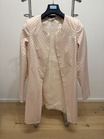 Eleganter Strukturmantel in Creme - comma Gr. M