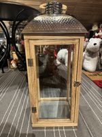 Moderne Holzlaterne, 62cm gross