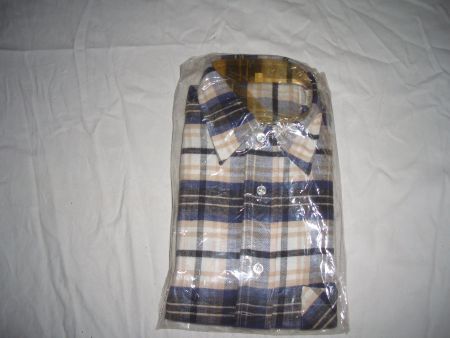Herren Hemd kariert blau braun beige OVP
