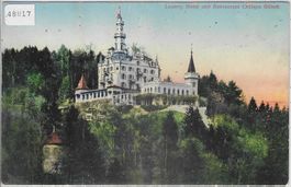 Luzern - Hotel und Restaurant Chateau Gütsch - Litho