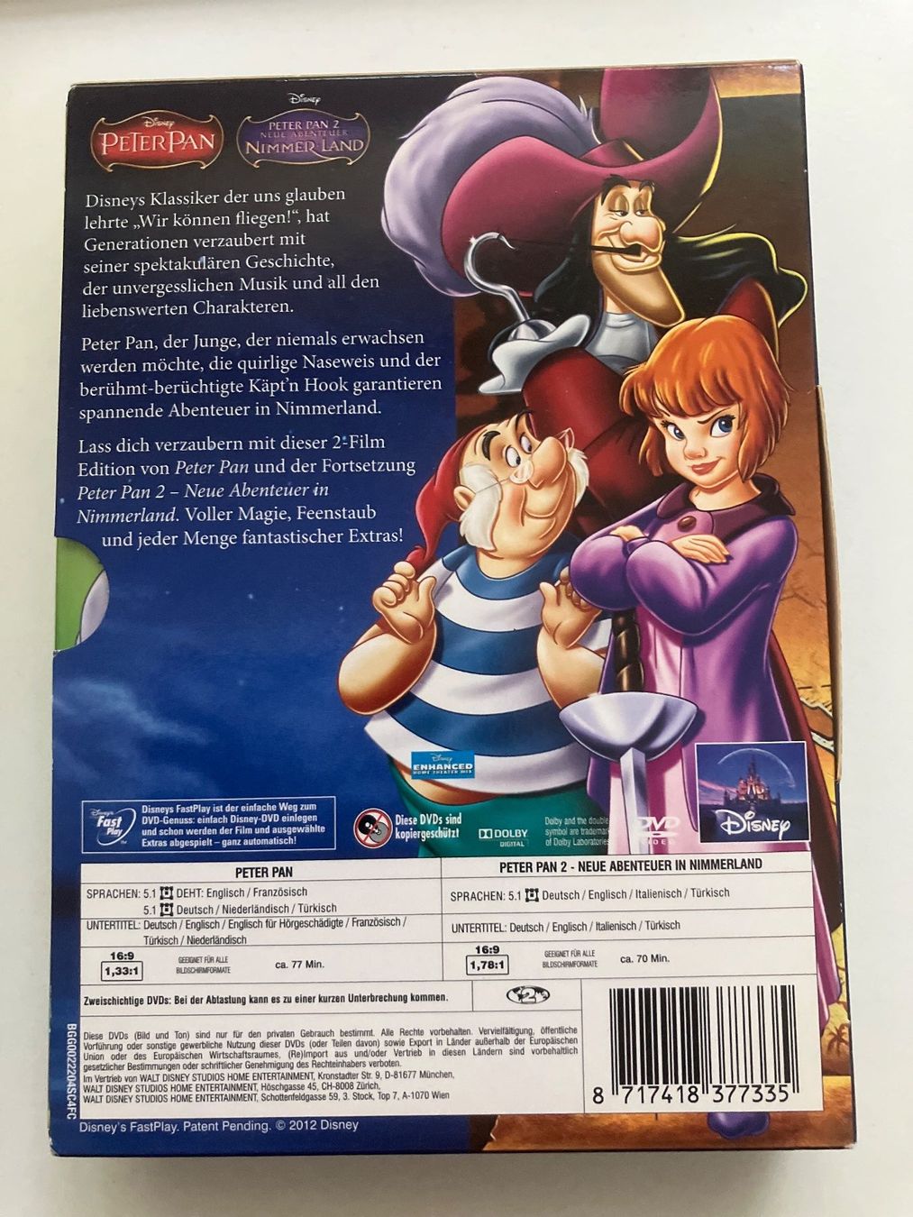 Tutti i DVDs: Disney: Peter Pan - Teil 1+2 [DVDs] – Usato da Arbon venduto da JoJoAs 1
