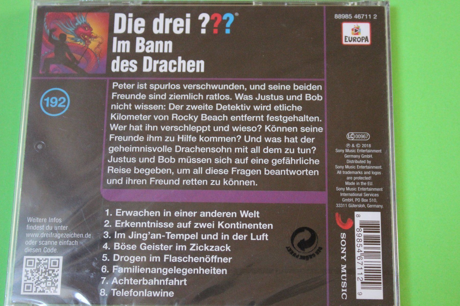 CDs: DIE DREI ??? - FOLGE 192 CD NEU+OVP!!!!! – Neu und originalverpackt aus Tübach von JamesStone 2