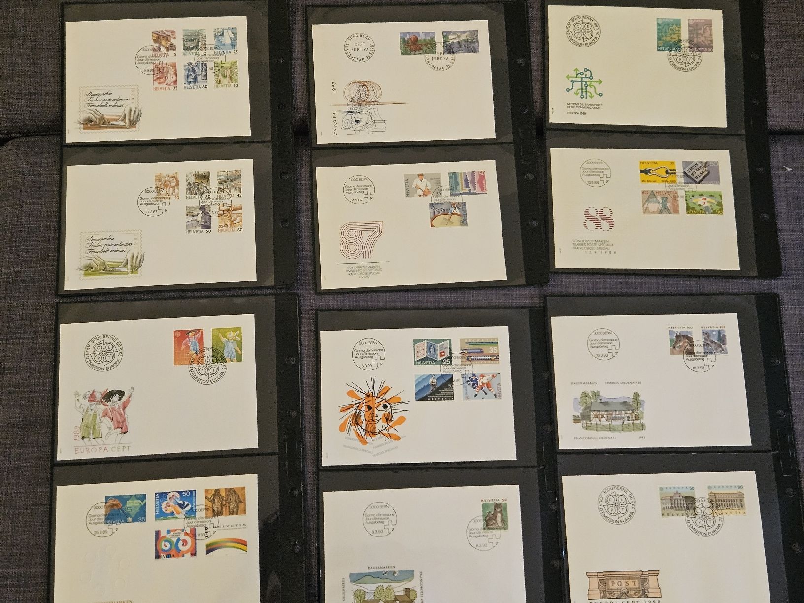 Tutti i francobolli: Sammlung Schweiz FDC 1981 - 1997 / 112 Ersttagesbriefe – Usato da Oberdorf BL venduto da BaldenEagle 5