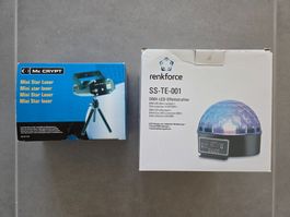Party Mini Laser & LED Lichteffektstrahler - Top Zustand!