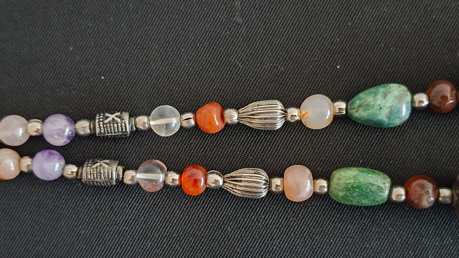 Catenine: Kette mit Halbedelsteinen Vintage – Usato da Gattikon venduto da jeansgli 3