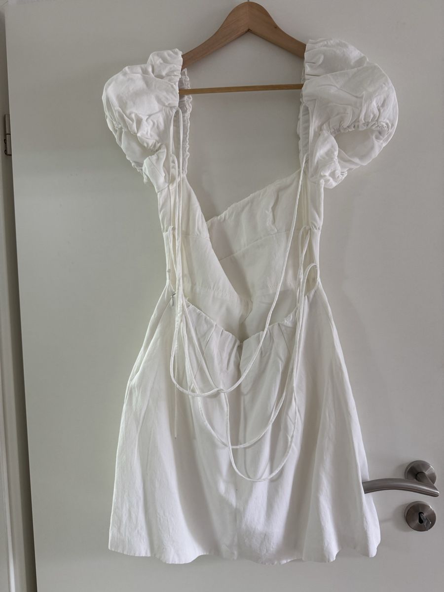 Zara Vestiti: Robe  blanche avec dos ouvert - – Nuovo (secondo la descrizione) da Vouvry venduto da Laurie1896 1