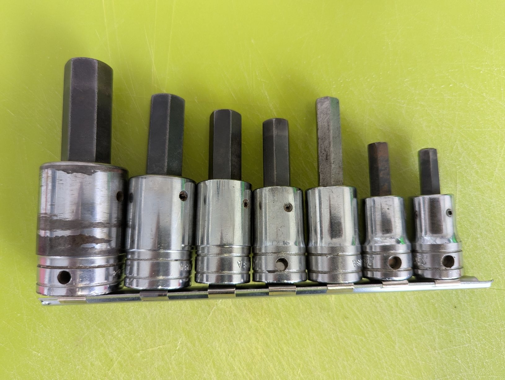 Snap-on Tutti gli attrezzi: Snap-On Inbus-Nusssatz, 7-teilig, 1/2" Antrieb – Usato da Guntershausen venduto da Ricoola 1