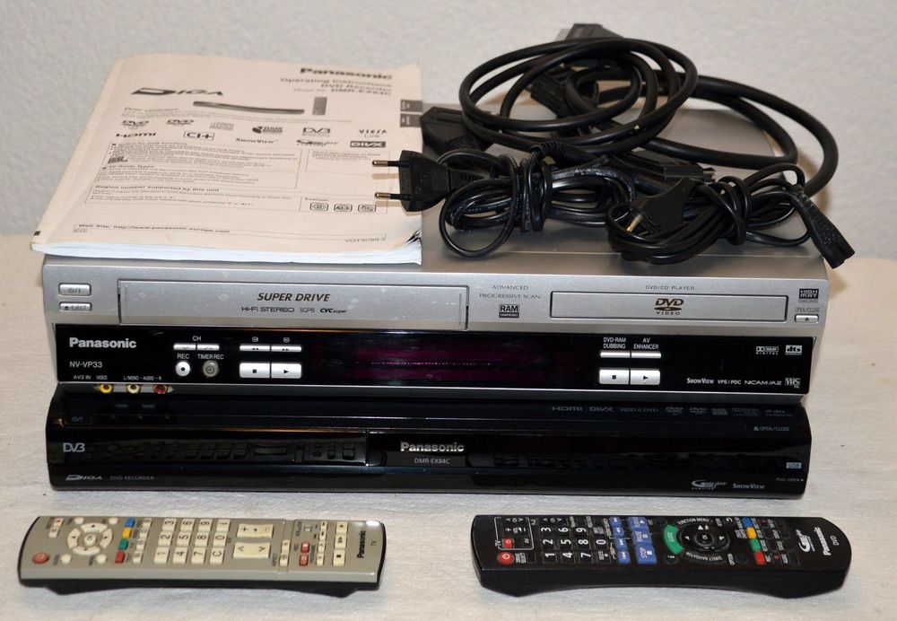 Combo DVD VHS Panasonic DMR-EX84C HDMI HDD / NV-VP33 | Kaufen auf Ricardo