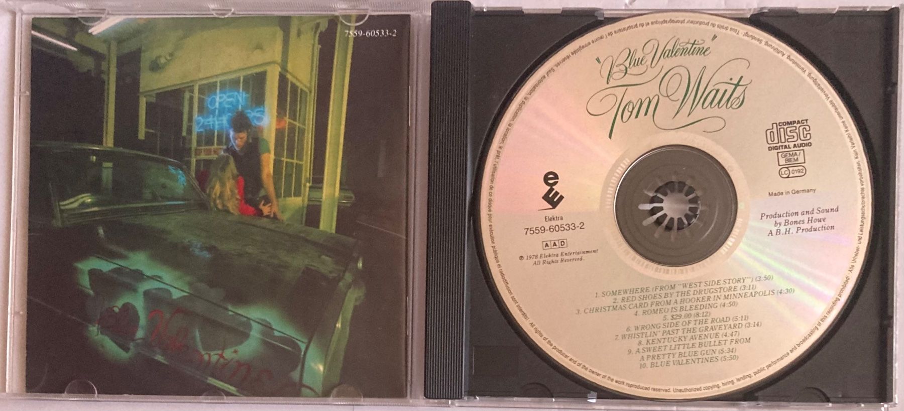CD: TOM WAITS - BLUE VALENTINE – Usato da Poliez-Pittet venduto da Newtown-Records 2