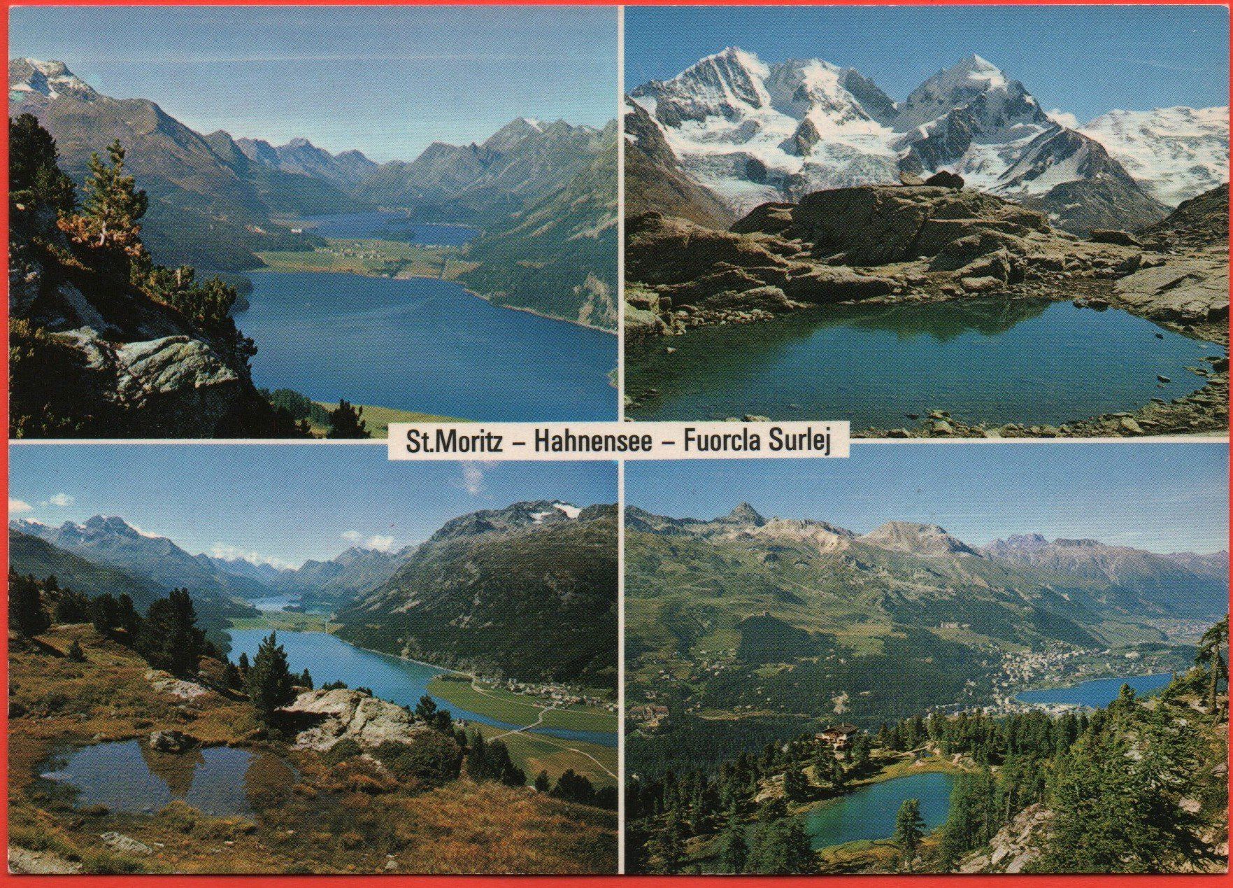 Cartoline postali: 3 Ansichtskarten ST. MORITZ Hotel Kurhaus, Cavloccio-See – Nuovo (secondo la descrizione) da Jona venduto da philajona 2