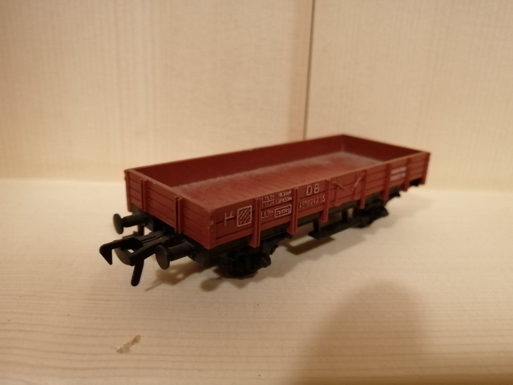 Fleischmann Modelleisenbahnen: Fleischmann HO DC : DB wagon plat à 2 essieux – Gebraucht aus Buttes von Cafe2005 2