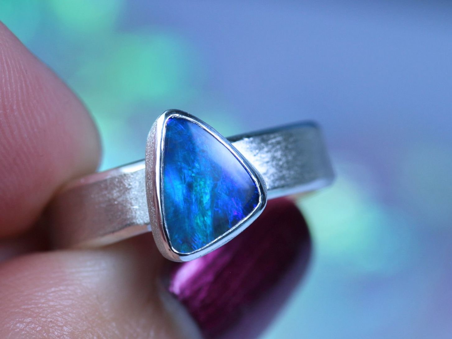 Ringe: MARIS ASTRALIS Silberring mit Australischem Opal · EU 58 – Neu und originalverpackt aus Bern von OSONO.Design 4