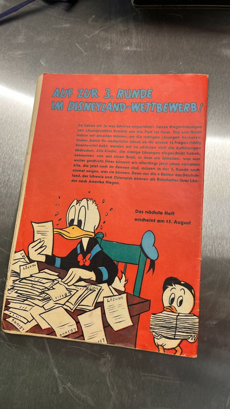 Fumetti: Walt Disneys Micky Maus Comic Nr. 16, 1. August 1956 – Usato da Bern venduto da daskannweg 1