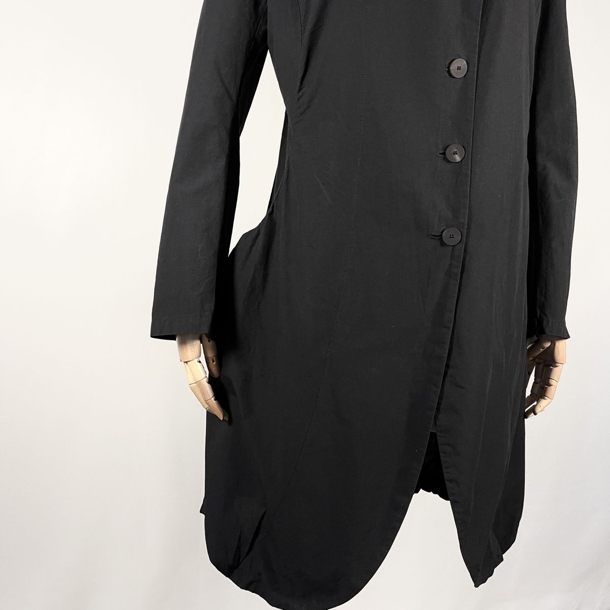 Cappotti: YUKAI Light Black Cotton Coat size L – Nuovo (secondo la descrizione) da Freienbach venduto da Avviivva_Shop 1