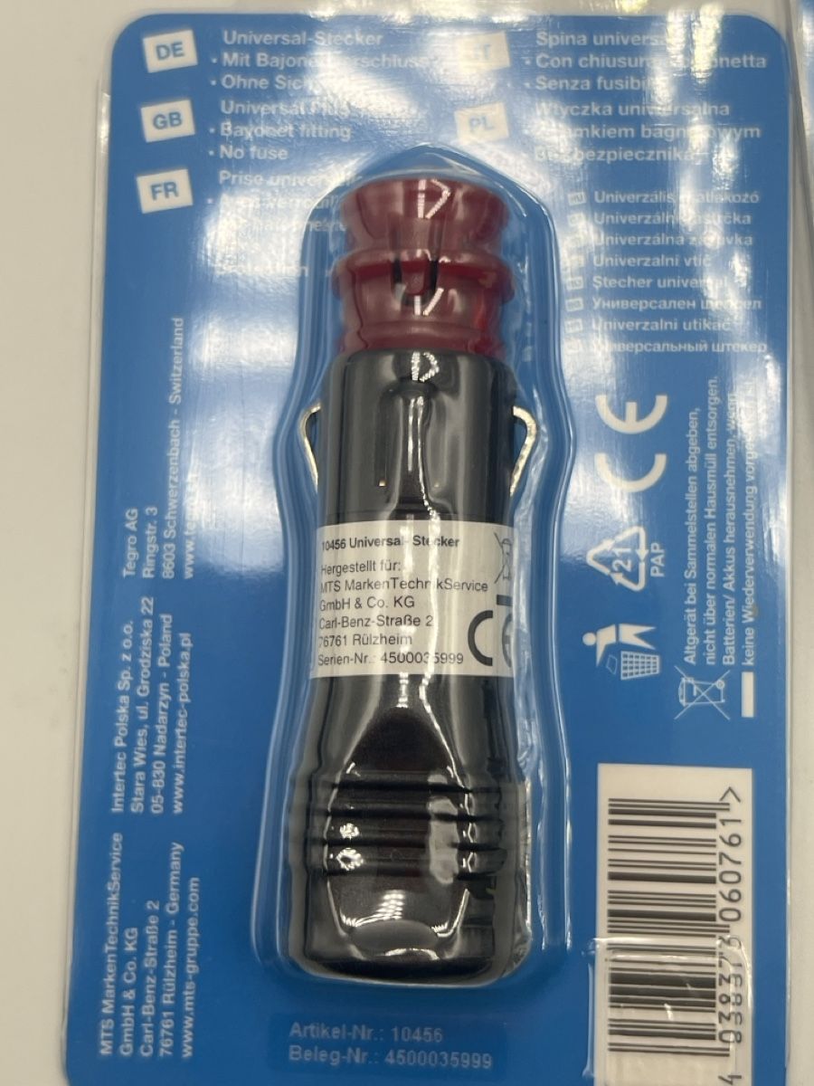 Caricabatterie: Universal-Stecker, neu, ungebraucht, Originalverpackt – Nuovo e nell'imballaggio originale da Emmen venduto da VK-Retail 1