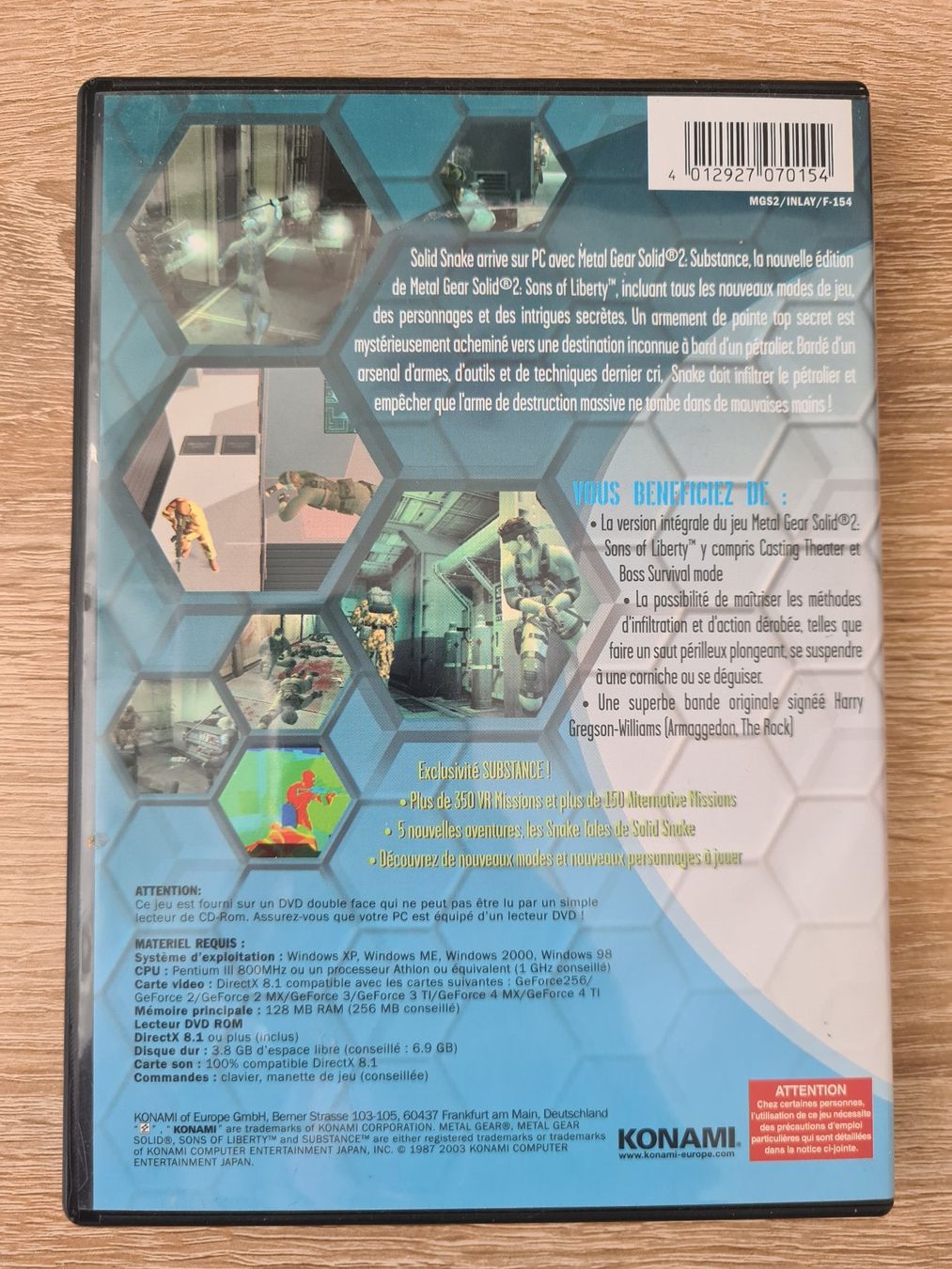 Spiele: Metal Gear Solid 2 Substance (English) - PC – Gebraucht aus Carouge GE von Franllo 1