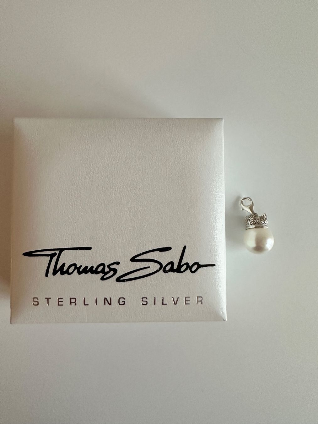 Thomas Sabo Catenine: Thomas Sabo Halsketten Anhänger, Perle/Silber – Usato da Dübendorf venduto da 9320