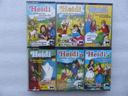 6 Kinderkassetten  Heidi  Folgen 1-6
