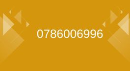 Neuwertige Nummer 0786006996 - jetzt sichern! Top!