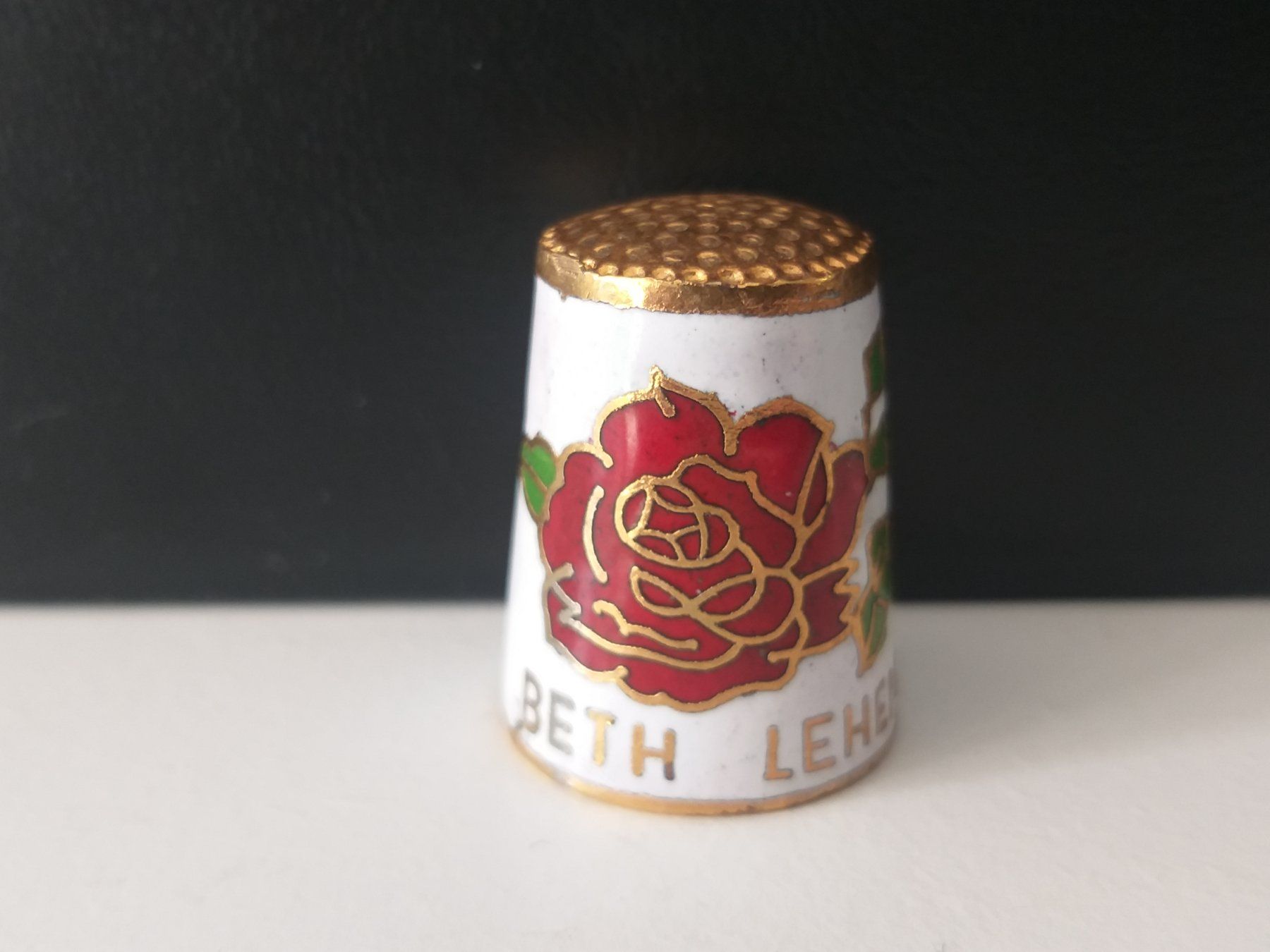 Dés à coudre: BETHLEHEM Dé à coudre cloisonné – D'occasion à Cossonay-Ville par Les_1001_perles