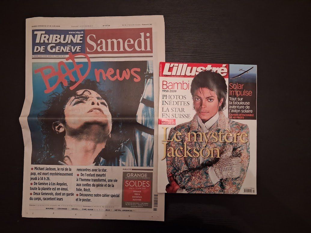 Riviste & Magazine: Journal Tribune de Genève Michael Jackson – Usato da Genève venduto da Bell-47