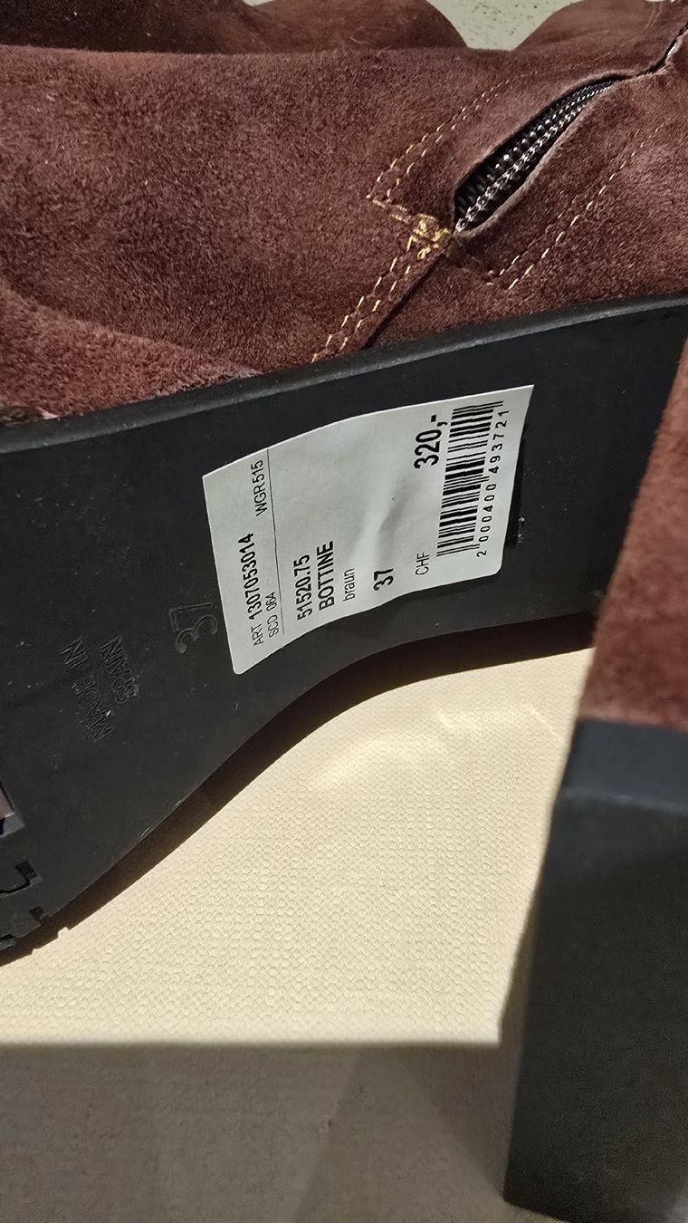Scarpe da donna: Stiefelette RAS 37 bordeaux Wildleder – Nuovo e nell'imballaggio originale da Untereggen venduto da cla_kb2w 4