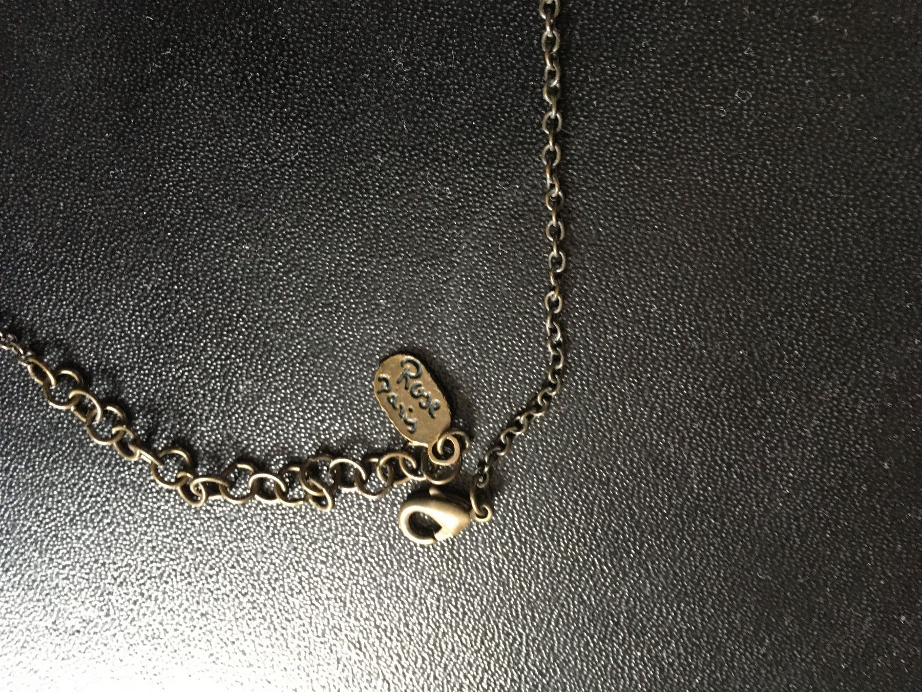 Ketten: Collier ras de cou strass or jaune brun Kaki – Gebraucht aus Genève von Libellule477 2