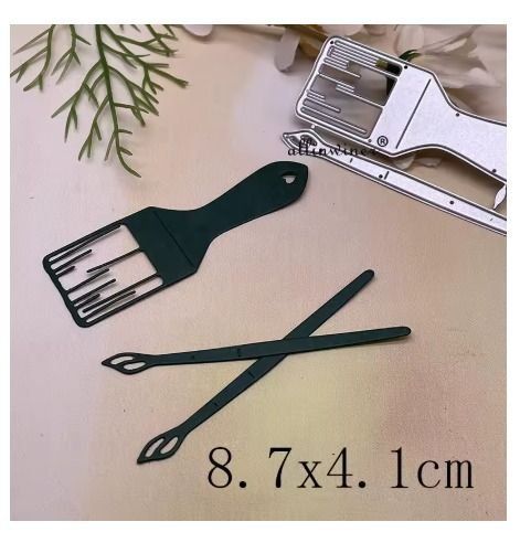 Schablonen: Neues  Stanzschablonen-Set Pinsel – Neu und originalverpackt aus Effretikon von wenuss