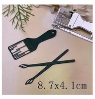 Neues  Stanzschablonen-Set Pinsel