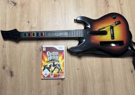 Guitar Hero World Tour Nintendo Wii Spiel und Gitarre