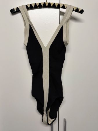 Body Sandro Paris schwarz/beige Gr. S guter Zustand