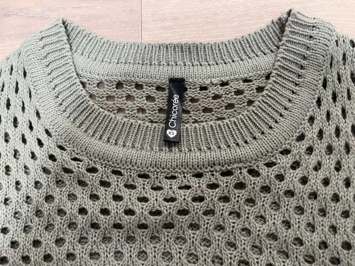 T-Shirts: Strickshirt mit Lochmuster mint XS neu – Neu (gemäss Beschreibung) aus Birrwil von vanyboo 3