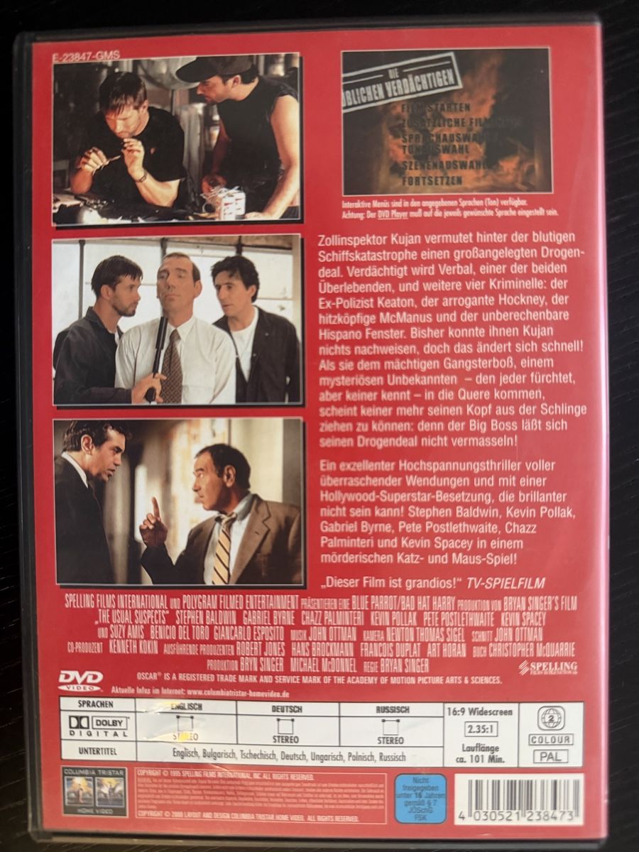 Tutti i DVDs: Die Ueblichen Verdaechtigen guter Zustand – Nuovo (secondo la descrizione) da Lausen venduto da EisAmStiel94 1